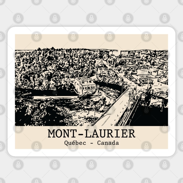 Mont-Laurier - Québec Magnet by Lakeric